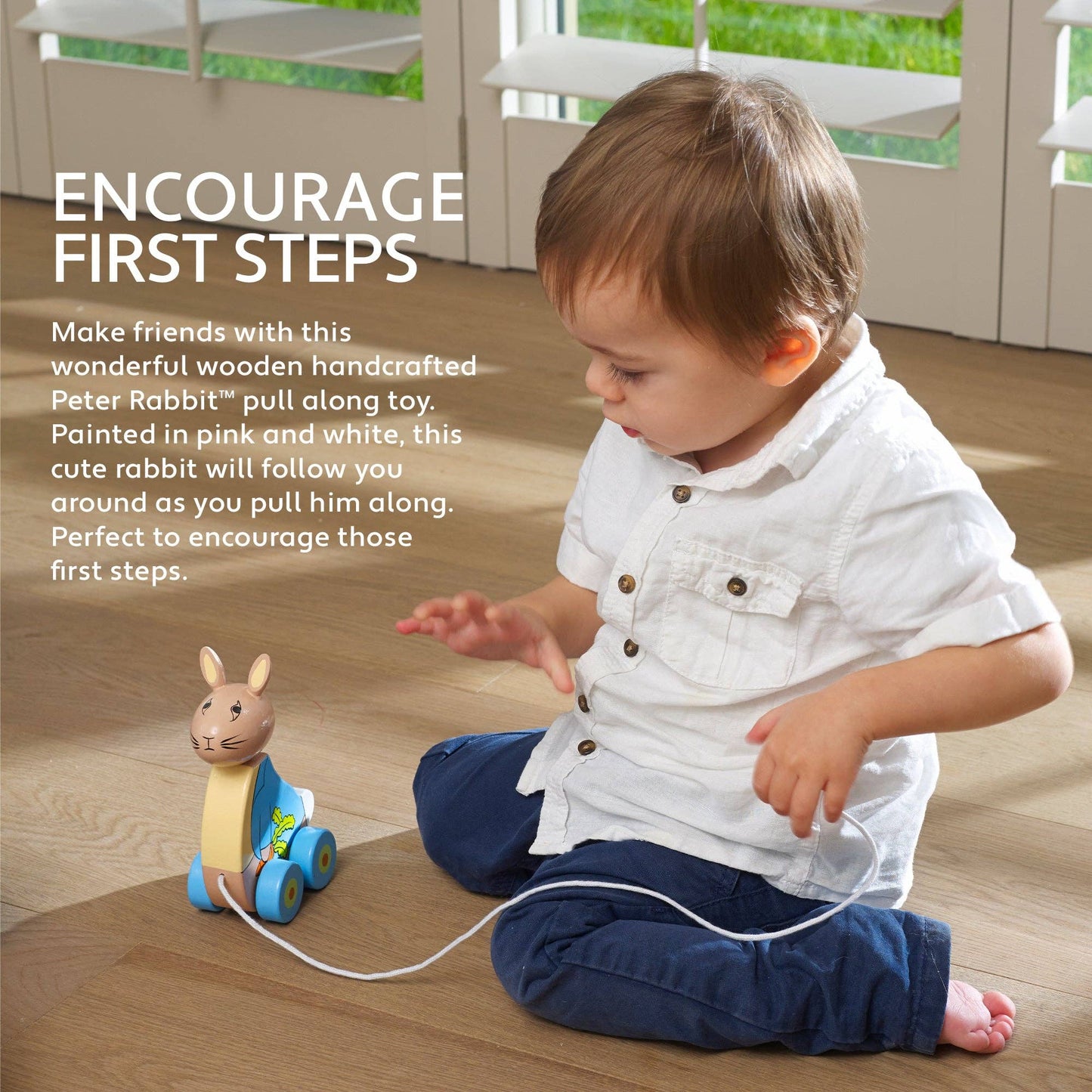 Peter Rabbit Wooden Pull Along Toy