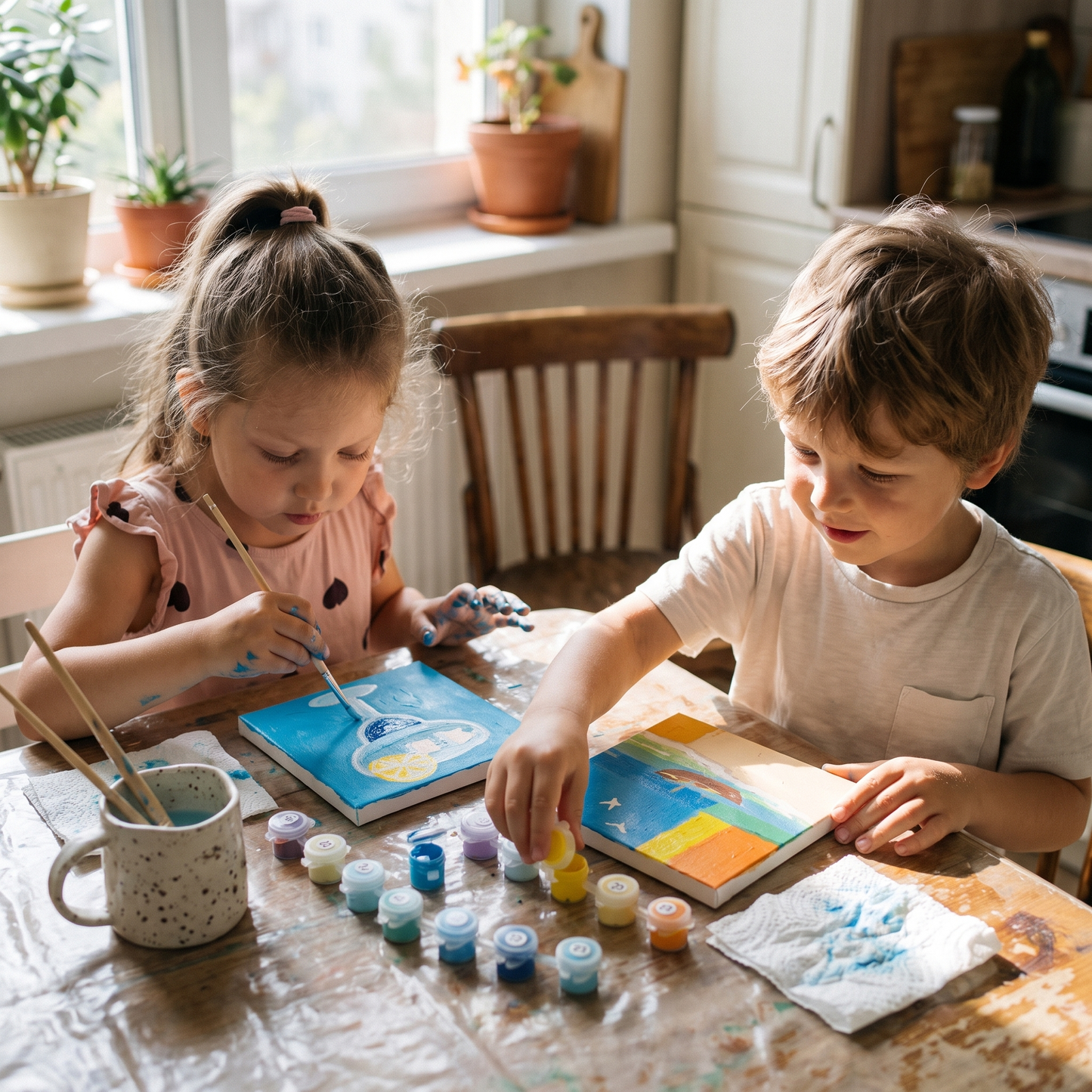Paint by Numbers Canvas Kit (6 Canvas Set)